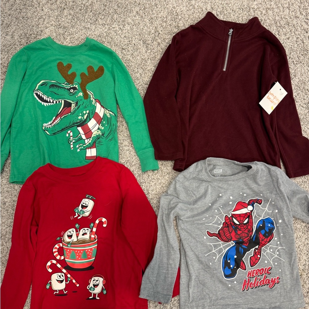 Christmas boy long sleeves shirts from Jumping Bean